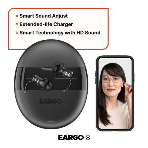 Eargo 8 HC Edition w/ Lifetime Support