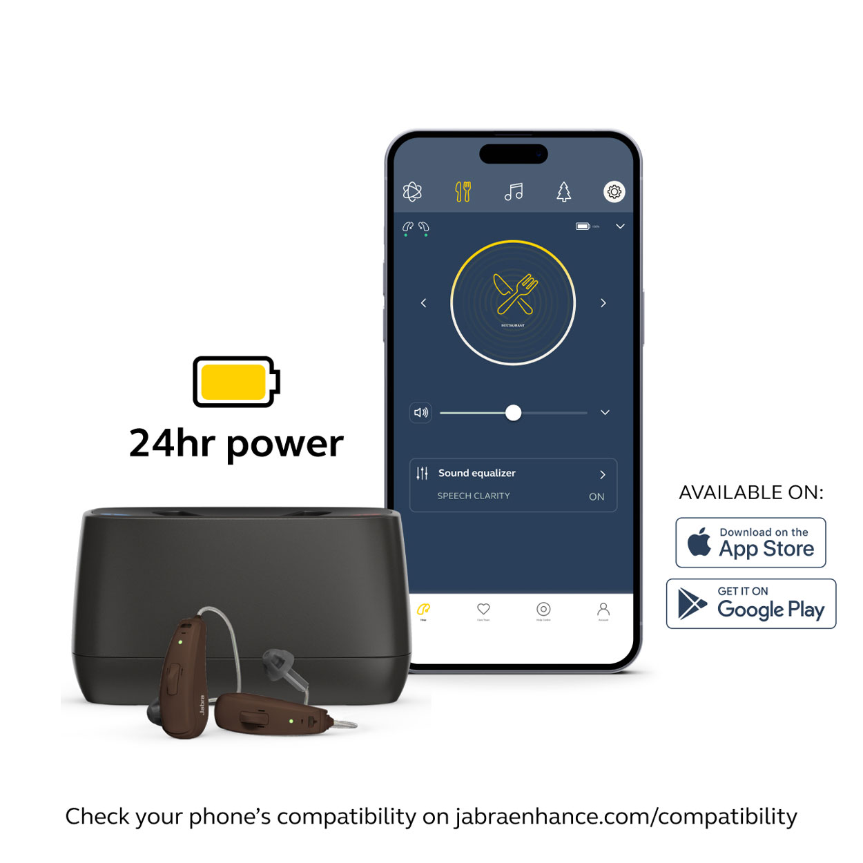 Jabra Enhance Select 50R w/Premium Care, Dark Brown image number 6