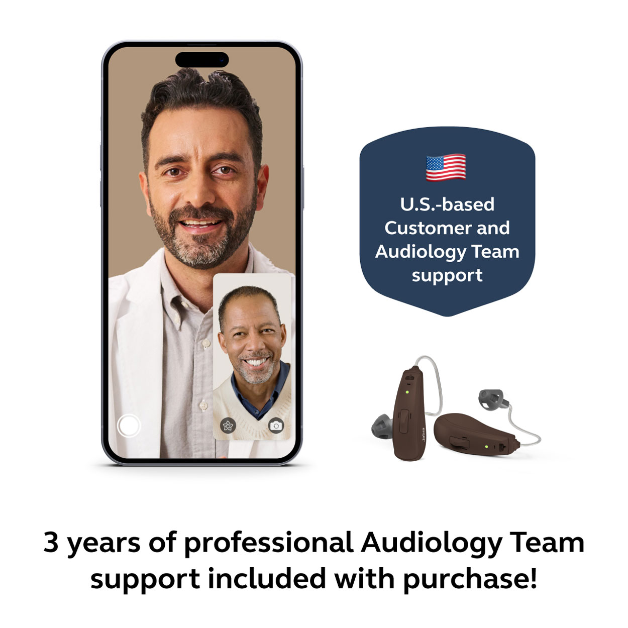 Jabra Enhance Select 50R w/Premium Care, Dark Brown image number 4