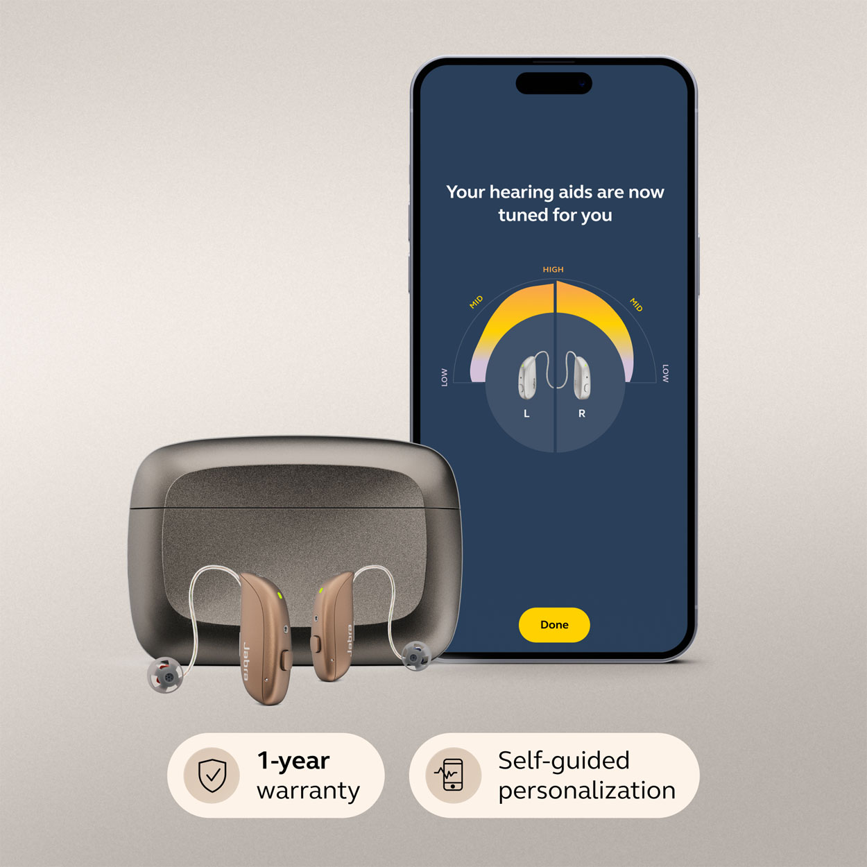 Jabra Enhance Select M1 Swift, Bronze, image number 1