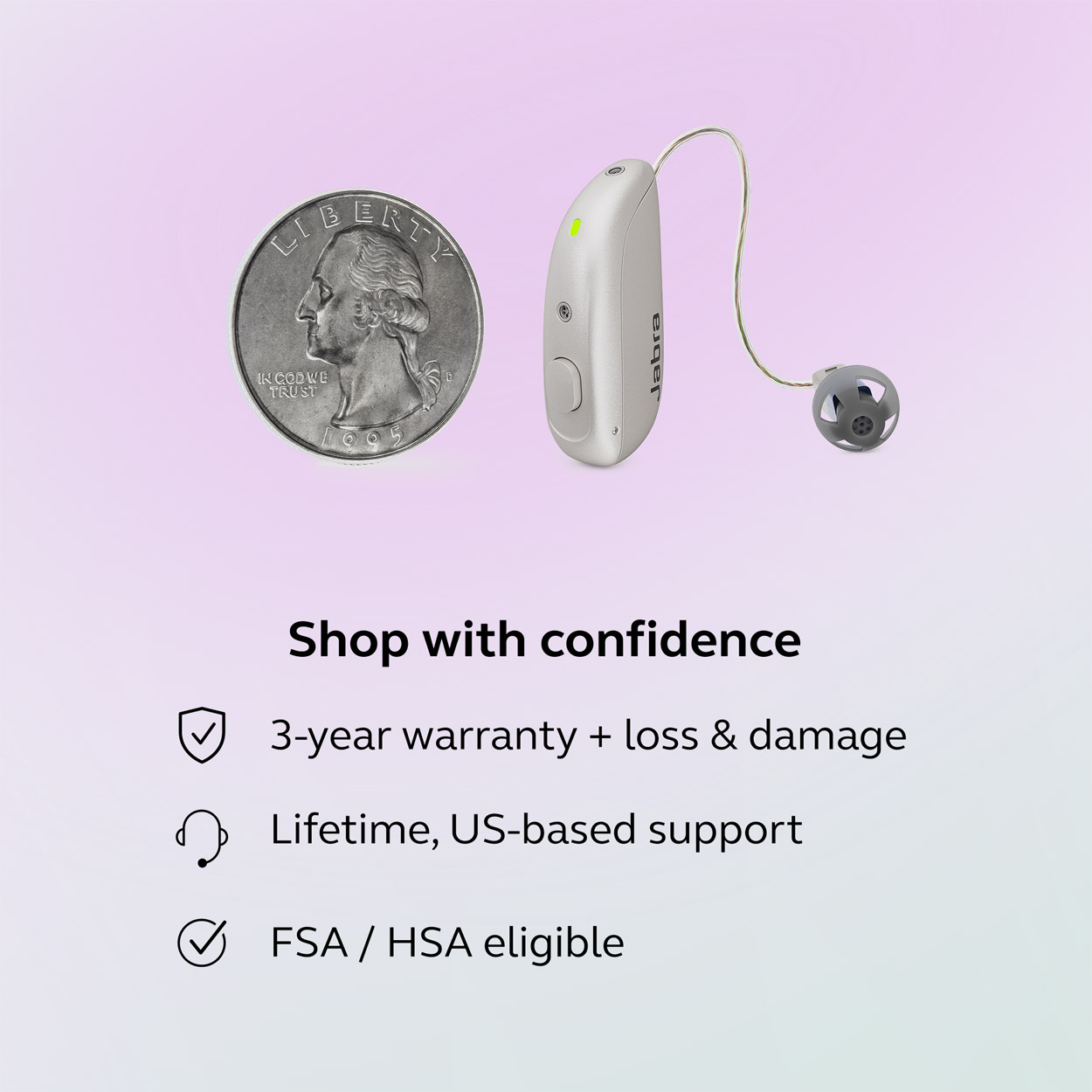 Jabra Enhance Select M3, Gold, image number 8