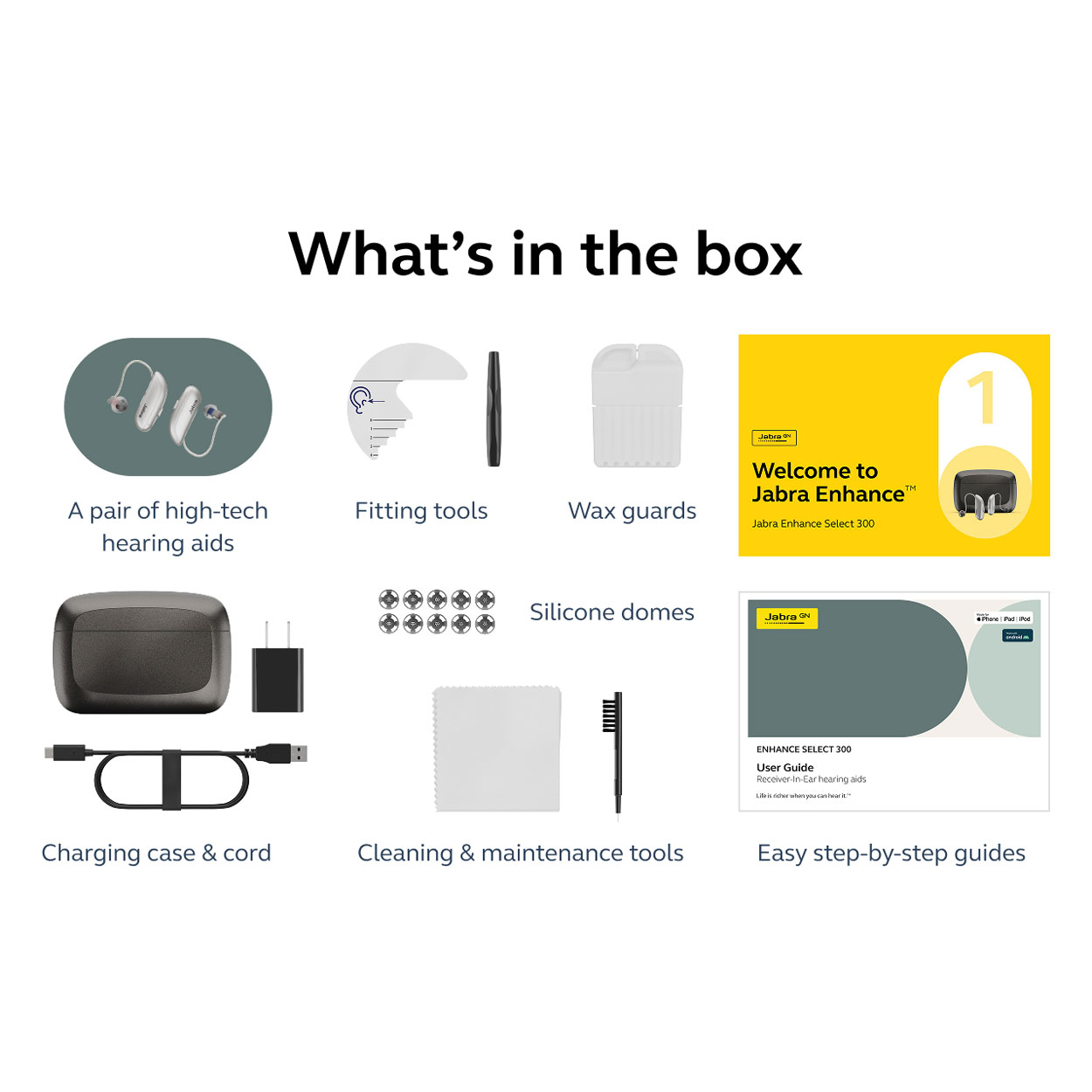 Jabra Enhance Select 300 w/Premium Care, Sparkling Silver image number 9