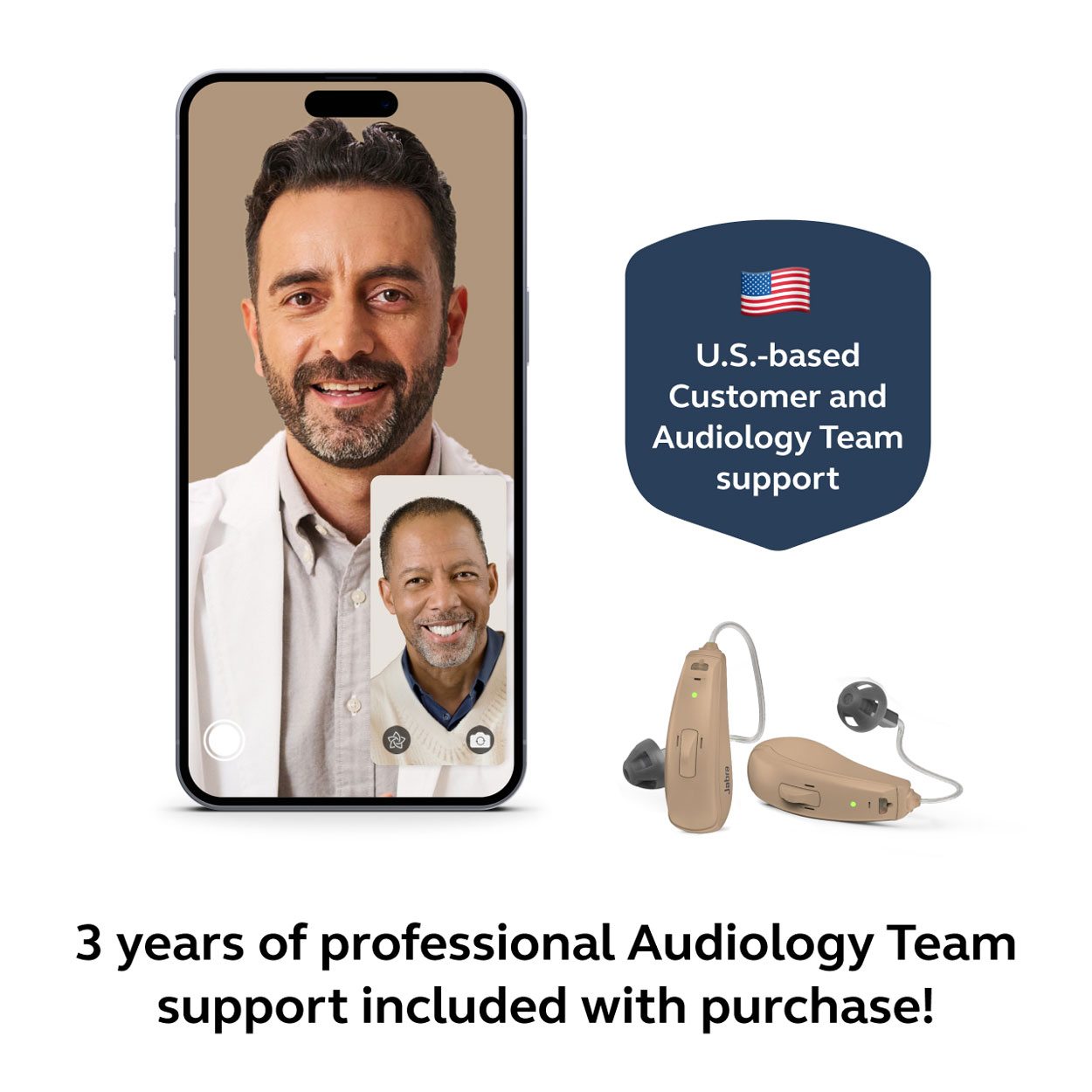 Jabra Enhance Select 50R w/Premium Care, Beige image number 4